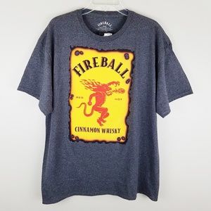 Fireball Tshirt Size XL Mens Whiskey Graphic Tee
